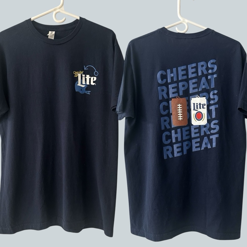 Miller Lite T-Shirt. Size Large